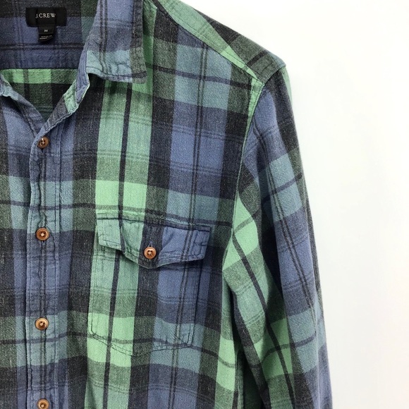J. Crew | Long Sleeve Button Front Plaid Shirt - Picture 2 of 4